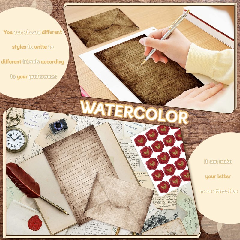 TaoBary 160 Pcs Stationery Paper Set 50 Double Sided Stationery