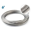 20m Stainless Steel Wire Rope Cable 2mm Cordage Strand: 7x7