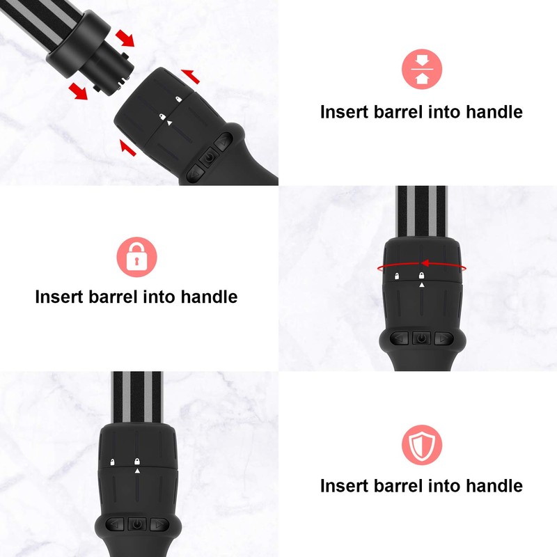 Curling Iron,PARWIN PRO BEAUTY 7 in 1 Curling Wand Set