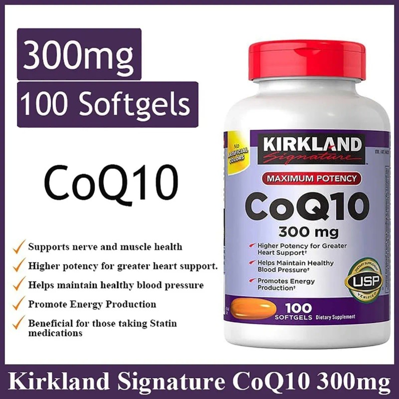 Complejo Coq10 Alta Absorcion Coenzima 300mg 100 Sge Co Q-10