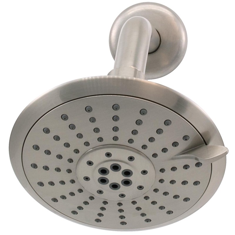 Westbrass CO561-07 5" Round Thin 5-Function Adjustable Spray Shower Head