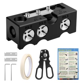 Solaradgy Billiards Pool cue Tips Replacement kit, Professional Pool Cue Tip Repair Kit, Portable Cue Stick Tool for Shaping and Replacing Tips, Complete Billiards Accessories