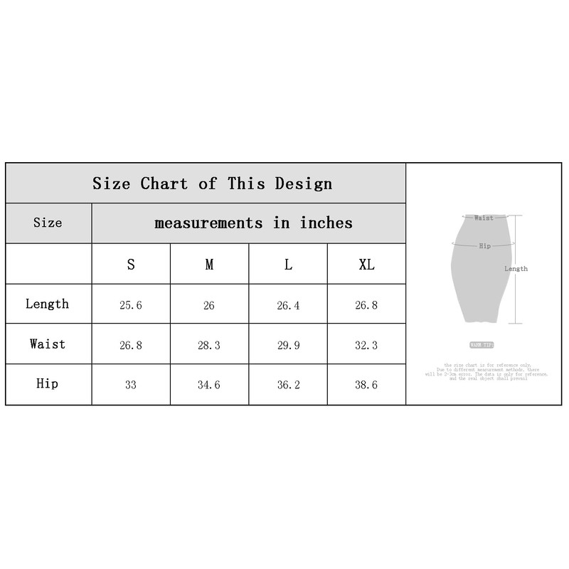 Urban CoCo Women's Elastic Waist Side Slit Hem Bodycon Pencil