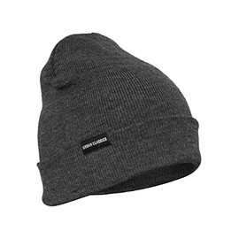 Urban Classics Basic Flap Beanie, Charcoal, One Size
