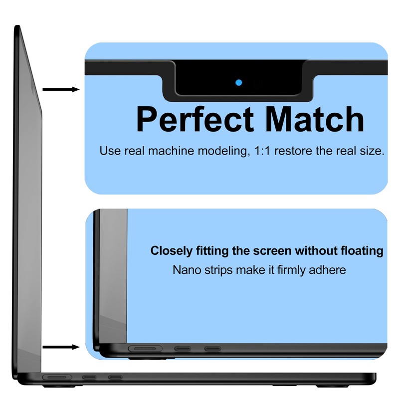 Laptop Privacy Screen Filter Shield for MacBook Pro/Max 16 Inch