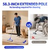9.84" Large Extra Sticky Lint Roller, 58.3" Long Handle Lint
