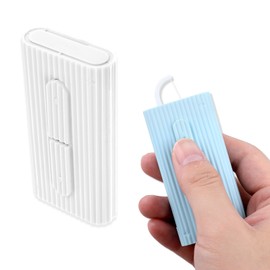 2 Pcs Floss Pick Dispenser, Travel Floss Picks Case for Cleaning Teeth and Oral Care, Refillable Flossers Boxes for Dinners, Dating, Travel, Hotels (White)