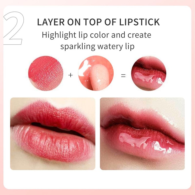3 Piezas De Aceite Para Labios Voluminizador, Bálsamo Labial Con
