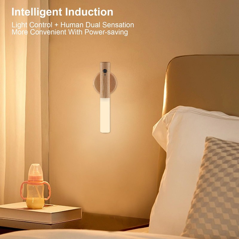 LANDGOO LED Wall Sconces Motion Sensor Lights Portable 360° Lamps