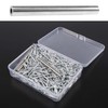 Ksrnsne Pack of 400 Seamless Nail with Double-Headed Skirting Thread