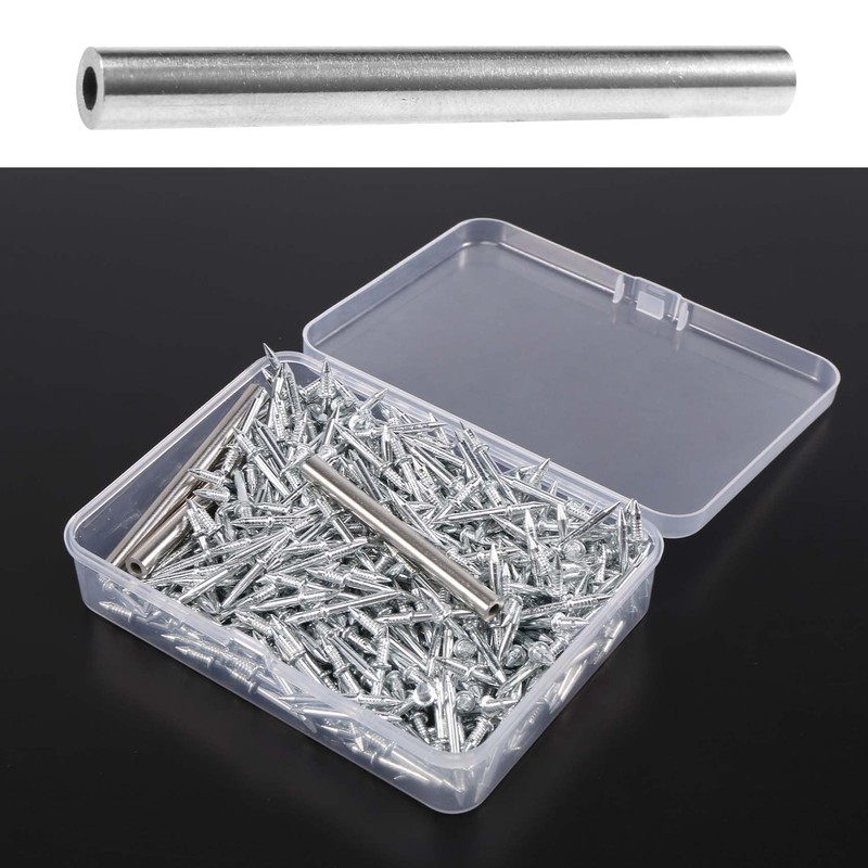 Ksrnsne Pack of 400 Seamless Nail with Double-Headed Skirting Thread