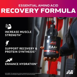 MuscleTech MuscleTech Platinum Essential Amino Acids Supplement with Electrolytes, Fruit Punch - Pre-Workout Powder for Energy, Muscle Growth & Strength Builder - EAA Complex for Men & Women - 30 Servings