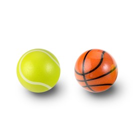 Perixx Peripro-303X2K Sport-Trackball, 3,4 cm, für Trackball-Maus, Basketball- und Tennisball-Design, kompatibel mit M570, M575, Perimice 517/520/717/720 und andere, 2 Stück