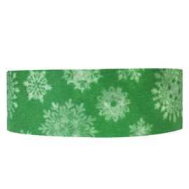 allydrew Colorful Patterns Japanese Washi Masking Tape, Snowflakes on Green