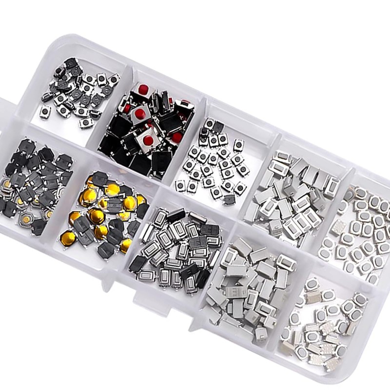 250 PCS 10 Value Tactile Push Button Switch Micro Momentary