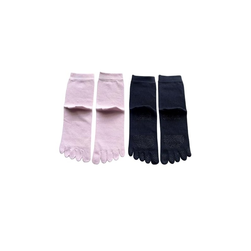 [Mode Select] Women's 5 Toe Socks, Anti-slip, Top Thread, 100%