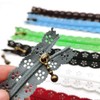 LNKA 40Pcs Novelty Sewing Lace Zippers 30CM(11.8inch) 3# End Zipper