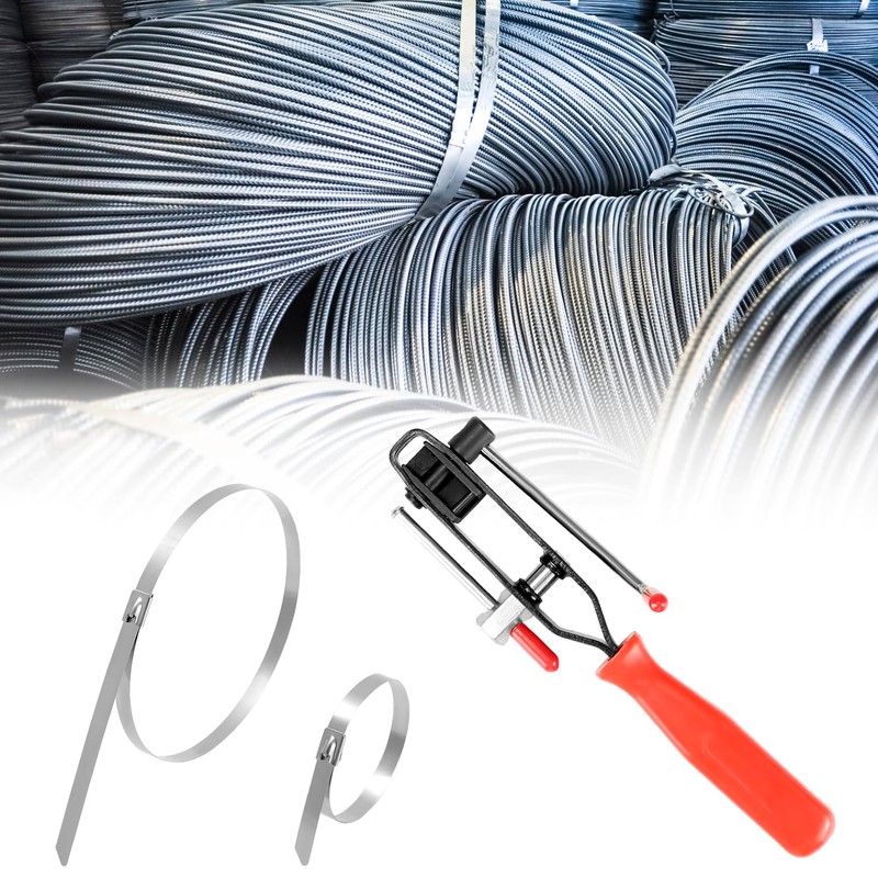 QWORK Auto Joint Banding Boot Axle Clamp Pliers with 20PCS