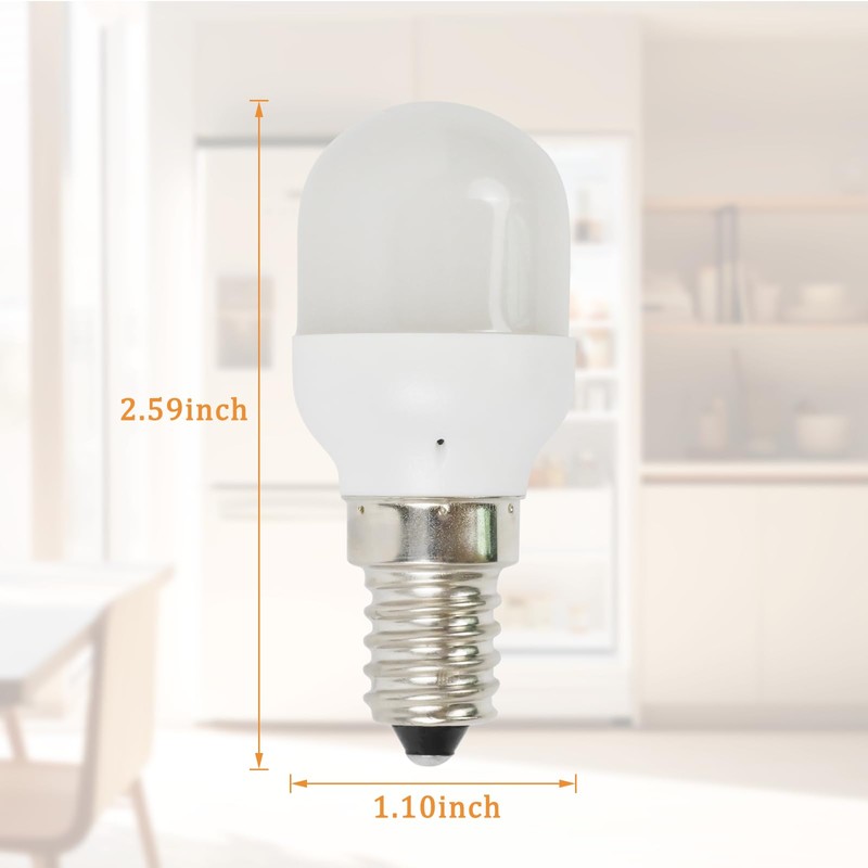 Obida New for Whirlpool KitchenAid W11518235 Refrigerator Bulb Light Compatible