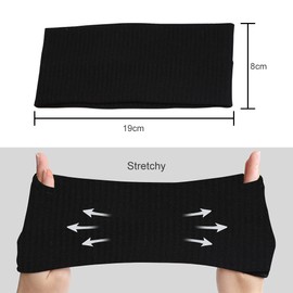 Sports Headband, Sports Earmuffs, Highly Stretchy Headband for Yoga, Running, Cycling, Basketball, Running, Sports Headband for Men and Women, Pack of 2