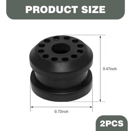 Dogary 2 PCS Transmission Shift Linkage Grommet Bushing Kit, Shifter Bushing Grommet, Replacement OEM #5210555AA 68078975AA, Compatible with Dodge Ram2500 (Black)