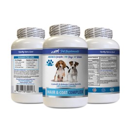 PET SUPPLEMENTS Itch Relief Dogs - Dogs Hair and Coat Complex - Advanced Skin Relief - Good for Nails - Dog Vitamin b Complex - 1 Bottle (60 Tablets)