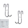 2PCS Shower Door Hooks for Framed Glass Door, Towel Hooks