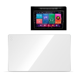 Zeathery Central Control Navigation Screen Film, Flexible HD Waterproof Anti-scratch Sensitive Touch Film, 9" x 8.54" x 5.08 "Adsorption Installation Accessories for Cars (Transparent)