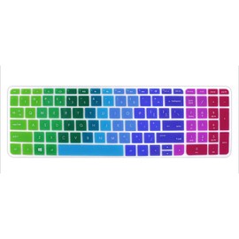 Keyboard Cover Skin Compatible for 15.6 inch HP Pavilion 15-ab 15-ac 15-ae 15-af 15-an 15-ak 15-ay 15-ax 15-as 15-ba 15-bc 15-bk Series, HP OMEN 15-ax, HP Envy x360 m6-ae151dx m6-p113dx m6-w (Rainbow)