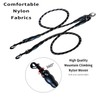 DDSCOLOUR Double Dog Leash Coupler, No Tangle 360° Swivel Reflective