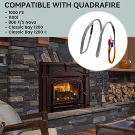 Thermocouple 812-0210 Fit for QuadraFire, Replacement Thermocouple 34'' Compatible with Quadra-Fire 800 1000 1100i 1200 Freestanding 1200i Insert Stove, Thermocouple- Good Gift for Family/ Husband