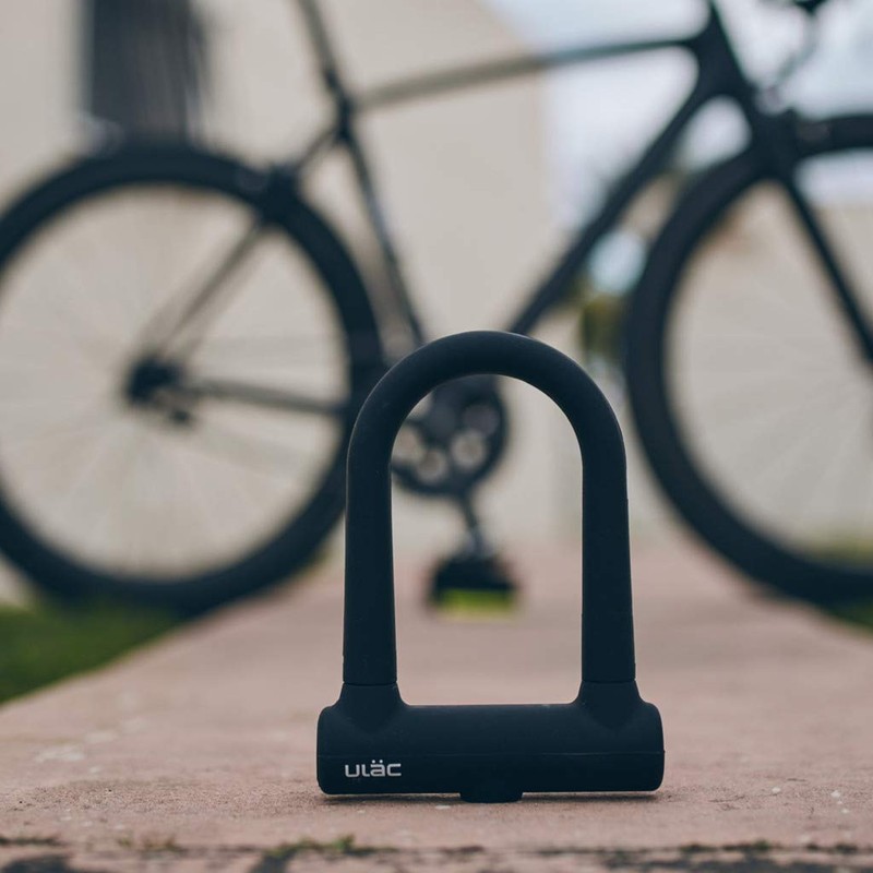 ULAC(ユーラック) BROOKLYN シリコンカバー自転車用U字ロック UL-SU3-03 76mm×128mm ブラック