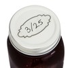 Juvale Dissolvable Food Labels - 300 Pack, White Rectangular, 1.1