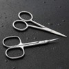 BEZOX Professional Cuticle Scissors Set, Multifunctional 2 Pieces Scissors with