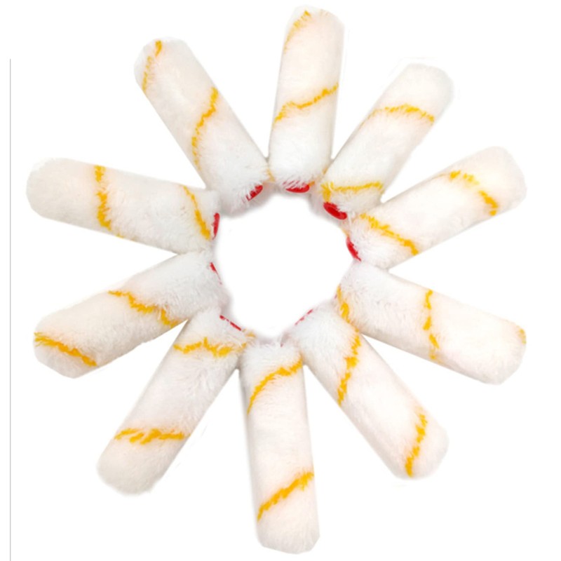 100 Pieces 4 Inch Paint Roller Covers Small Roller Nap