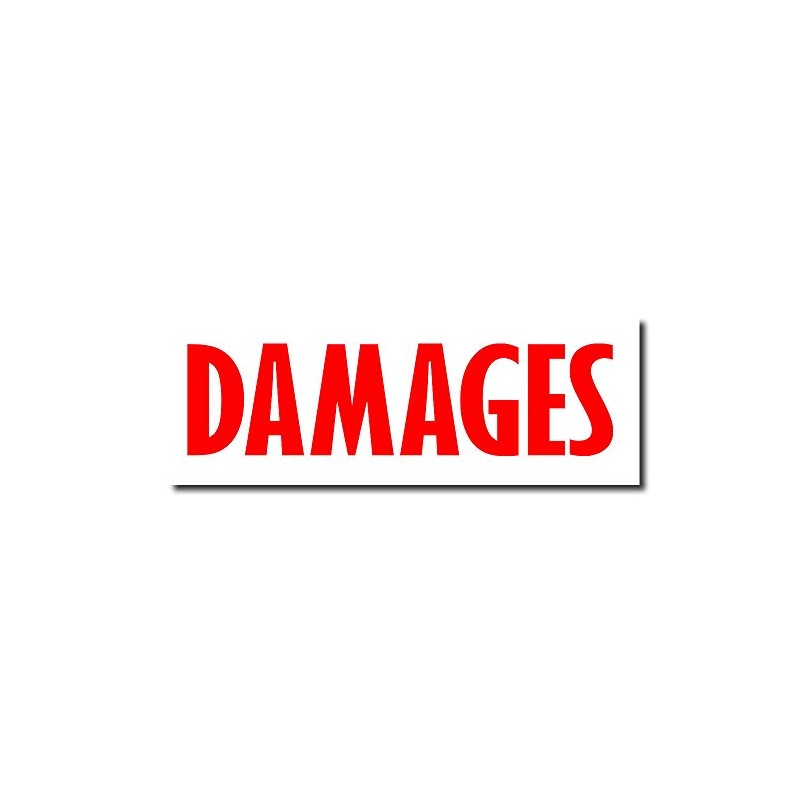 Acorn Sales - Damages Rubber Stamp