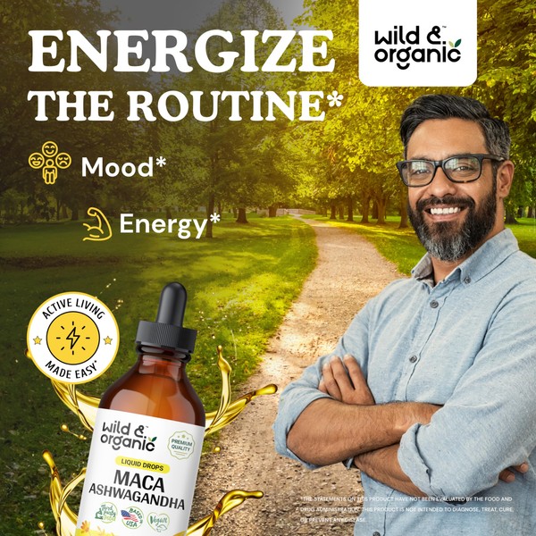 Wild & Organic Wild & Organic Maca Root Ashwagandha Drops