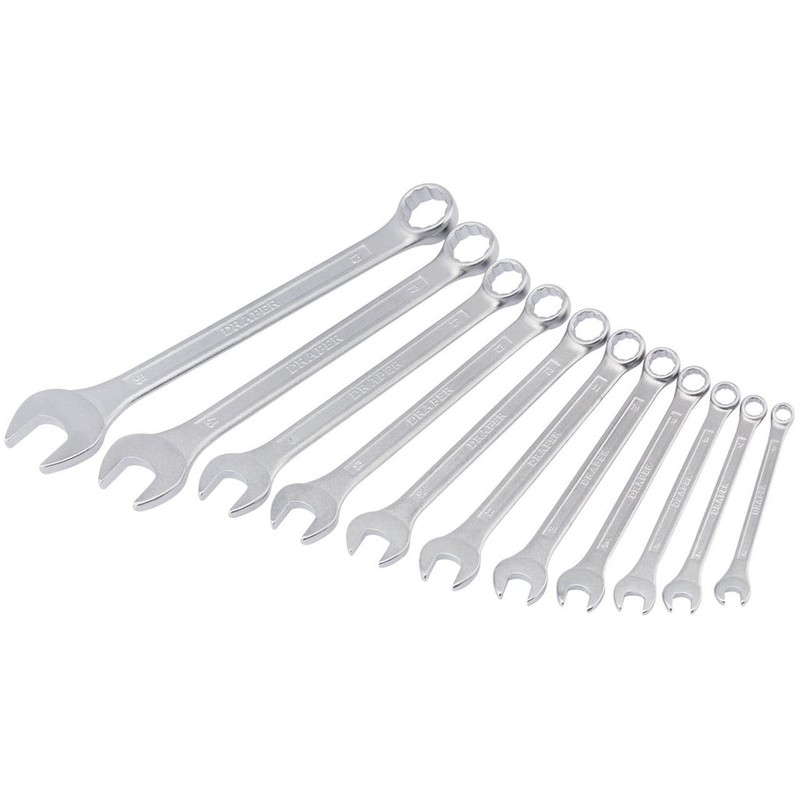 Draper 1 x Redline 68481 Metric Combination Spanner Set (11-Piece)