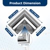 Aluminum Chain Link Fence Gate Corners for 1-3/8" x 1-3/8"
