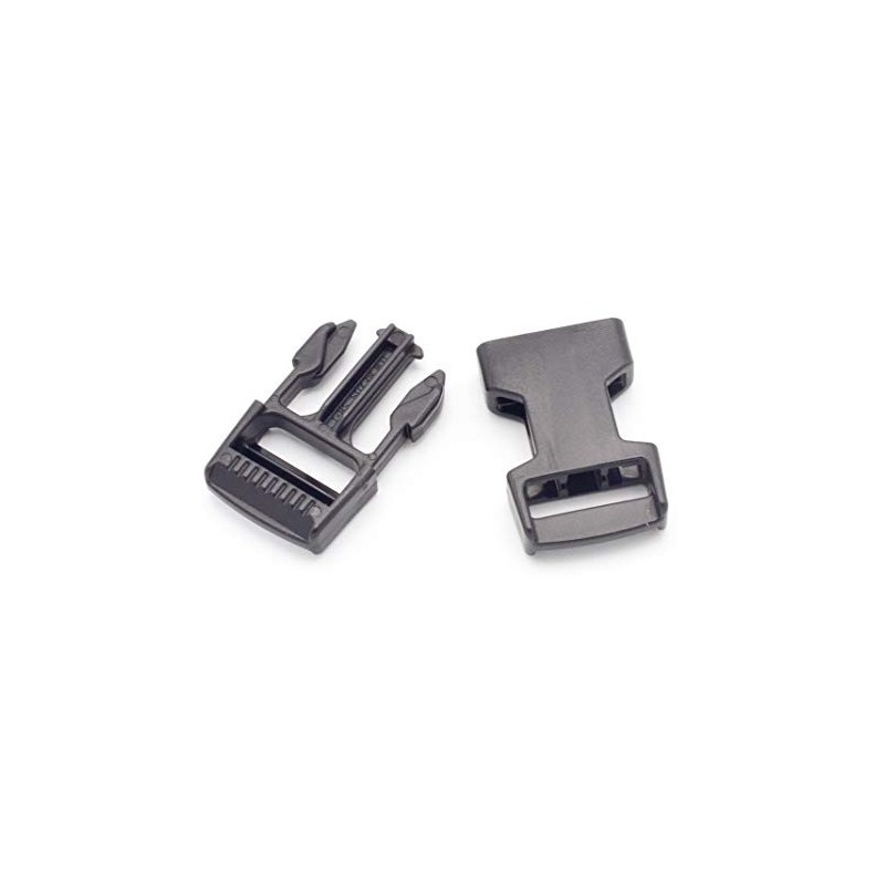 1 Inch Nexus Side Release Plastic Buckles - 1" Black