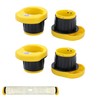 TOPWAY Stretch Film Dispenser Wrapper with Brake 4 Pack, Manual