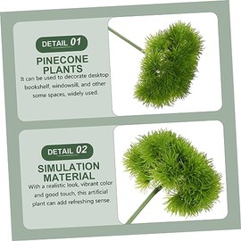 Garneck Kit De Decoración De Plantas Artificiales Delicadas Fácil De Limpiar para El Hogar La Oficina El Hotel Apariencia Realista                    