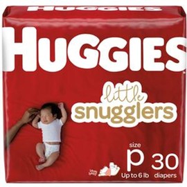 Huggies Supreme Little Snugglers, Preemies, 120 (4 PACKS of 30)