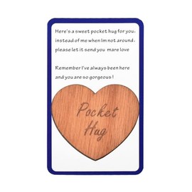 Pocket Hug Token Long Distance Relationship Presents for Her Birthday Gifts for Wife Girlfriend Xmas Gifts for Best Friend Inspirational Gifts for Women Encouragement Gift Cards