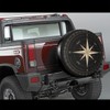 Spare Wheel Tyre Cover, Compass Pattern Print, Universal Waterproof Wheel