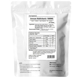 UKHealthHouse High Strength Vitamin C, Copper, Magnesium & Zinc with Elderberry & Flavonoid 1000mg x 120 Tablets - No Capsules and Powder