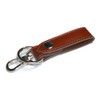Leather Workshop Satou Key Ring, Genuine Leather, Belt Loop, Nickel,