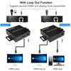 KCEVE HDMI Extender, 60M, Supports 1080p, EDID Management, Loop Out,