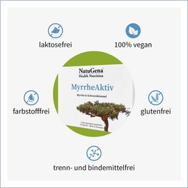 NatuGena Myrrh Active, Myrrh and Black Cumin Extract, 60 Capsules (1 Month Pack)