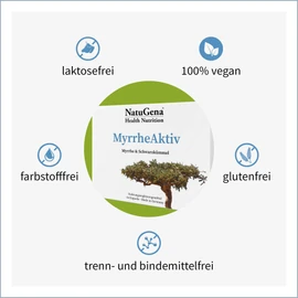 NatuGena Myrrh Active, Myrrh and Black Cumin Extract, 60 Capsules (1 Month Pack)